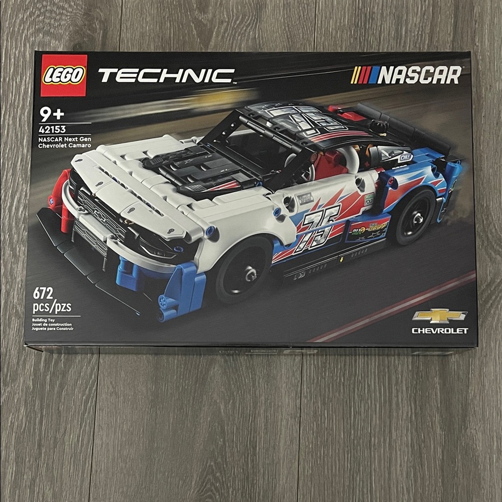 Retired LEGO Technic Chevrolet Camaro Building Set - Black, White, Blue